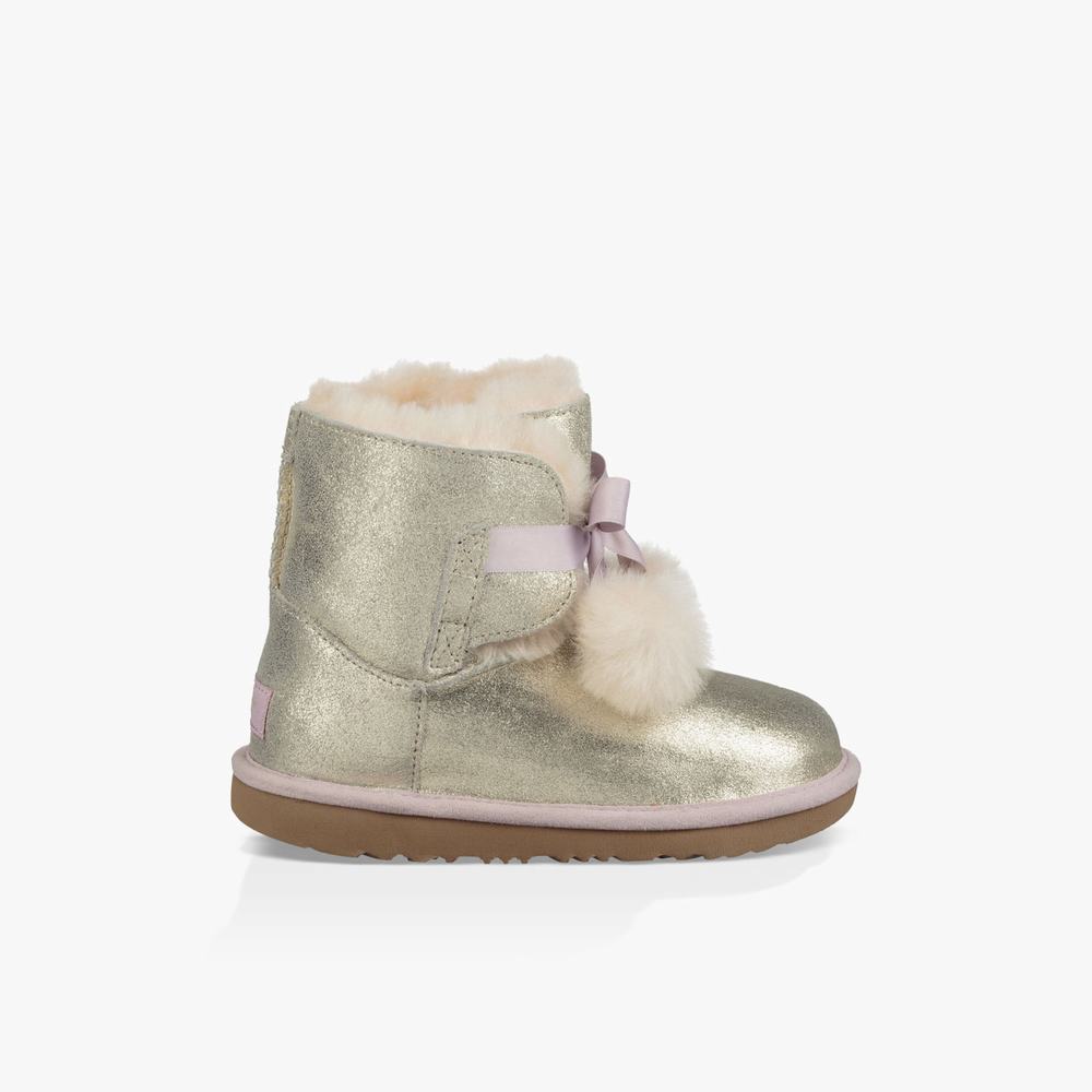 Bottes UGG Gita Metallic Fille Doré Soldes 938GLWSM